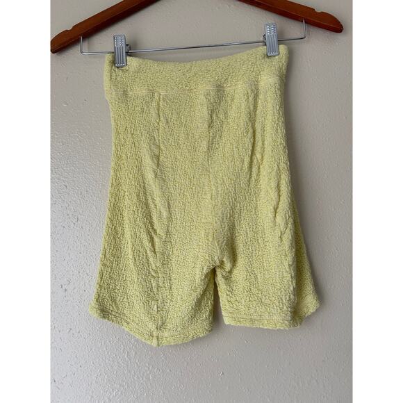 Urban Outfitters Out From Under Yellow Textured Bike Shorts Size Small - Picture 5 of 6